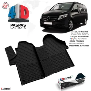 Mercedes-Benz Vito W447 4D Havuzlu Paspas 2014 Ve Üzeri