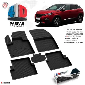 Drs Tuning Peugeot 3008 Active 4D Havuzlu Paspas 2016-2023