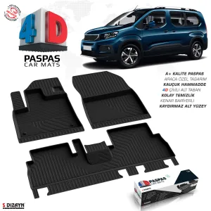 Drs Tuning Peugeot Rifter 4D Havuzlu Paspas 2019-2023 A+Kalite