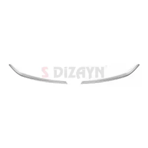 Fiat Doblo K9 3 Krom Far Üst Çıtası 2 Prç. 2023 Üzeri A+ Kalite - Görsel 2