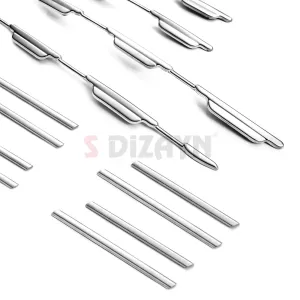 S-Dizayn Fiat Egea Krom Ön Panjur ve Tampon Çıta Seti Diamond Model 22 Prç. 2020 Üzeri (Parlak Krom) - Görsel 4