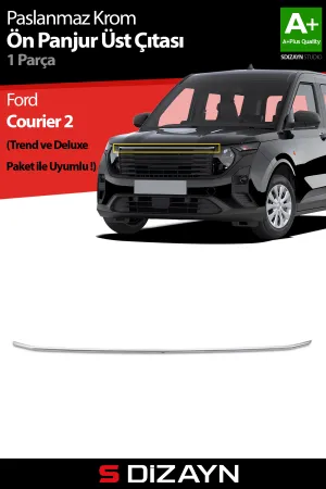 Ford uyumlu Courier Krom Ön Panjur Üst Çıtası 2023 Üzeri A+ Kalite modelleri Oto Aksesuar Shop'de. Kaliteli malzeme, hızlı kargo ve güvenli alışverişle hemen
