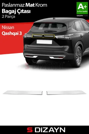 Nissan Qashqai 2021-Günümüz (J12) uyumlu Krom Bagaj Çıtası 2 Prç. 2021 Üzeri A+ Kalite (Mat Krom) modelleri Oto Aksesuar Shop'de. Kaliteli malzeme, hızlı kargo