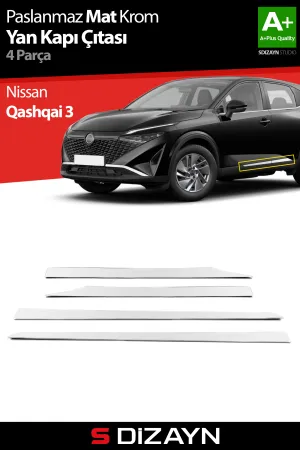 Nissan Qashqai 2021-Günümüz (J12) uyumlu Krom Yan Kapı Çıtası 4 Prç 2021 Üzeri (Mat Krom) modelleri Oto Aksesuar Shop'de. Kaliteli malzeme, hızlı kargo ve
