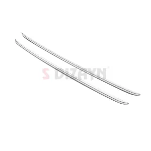 S-Dizayn Peugeot Partner Makyajlı Krom Ön Tampon Çıtası 2 Prç 2023 Üzeri A+ Kalite - Görsel 3