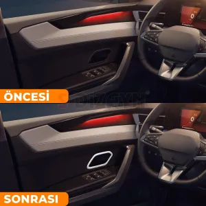 S-Dizayn Renault Boreal Krom İç Kapı Kolu Çerçevesi 4 Prç 2025 Üzeri A+ Kalite (Mat Krom) - Görsel 5