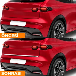 S-Dizayn Renault Clio 6 Krom Bagaj Alt Çıtası 2025 Üzeri A+ Kalite - Görsel 5