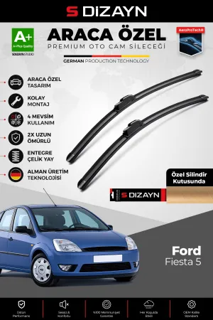 Fiesta Ön Cam Silecek Seti 2001-2008 Premium Araca Özel 55-40 Cm  A+ Kalite