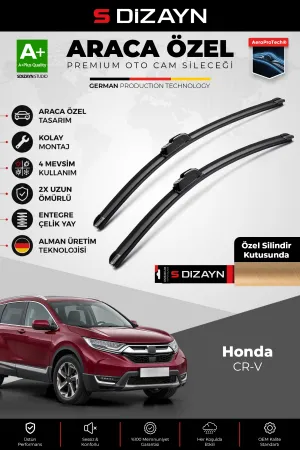 S-Dizayn Honda CR-V Ön Cam Silecek Seti 2018-2022 Premium Araca Özel 65-40 Cm  A+ Kalite