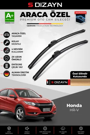 S-Dizayn Honda HR-V Ön Cam Silecek Seti 2015-2021 Premium Araca Özel 65-45 Cm  A+ Kalite