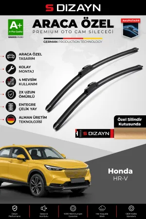 S-Dizayn Honda Hr-V Ön Cam Silecek Seti 2021 Üzeri Premium Araca Özel 50-48 Cm  A+ Kalite