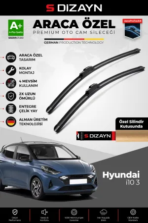 Hyundai I10 Ac3 Ön Cam Silecek Seti 2019 Üzeri Premium Araca Özel 60-40 Cm A+ Kalite