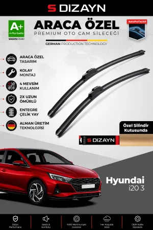 Hyundai I20 Ön Cam Silecek Seti 2020 Üzeri Premium Araca Özel 60-38 Cm  A+ Kalite