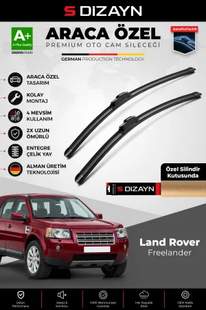 S-Dizayn Land Rover Freelander Ön Cam Silecek Seti 2006-2015 Premium Araca Özel 60-48 Cm  A+ Kalite