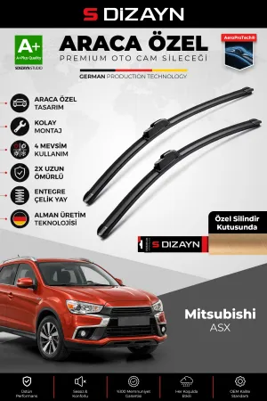S-Dizayn Mitsubishi ASX Ön Cam Silecek Seti 2010 Üzeri Premium Araca Özel 60-53 Cm  A+ Kalite