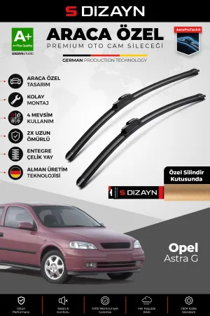 Opel Astra G Ön Cam Silecek Seti 1998-2004 Premium Araca Özel 50-48 Cm  A+ Kalite