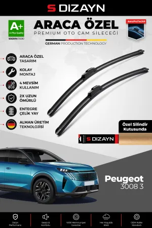 Drs Tuning Peugeot 3008 3 Ön Cam Silecek Seti 2023 Üzeri Premium Araca Özel 70-40 Cm  A+ Kalite