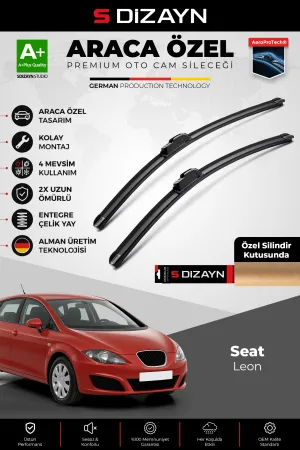 S-Dizayn Seat Leon Ön Cam Silecek Seti 2005-2012 Premium Araca Özel 65-65 Cm  A+ Kalite