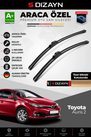 Toyota Auris Ön Cam Silecek Seti 2012-2018 Premium Araca Özel 65-35 Cm  A+ Kalite