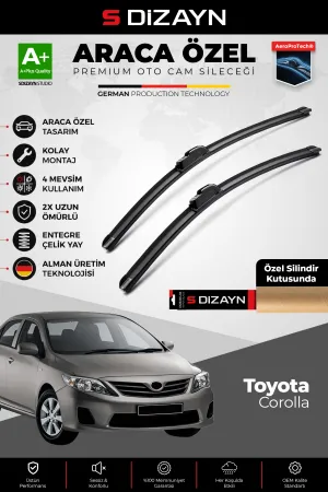 Toyota Corolla Ön Cam Silecek Seti 2006-2012 Premium Araca Özel 65-35 Cm  A+ Kalite