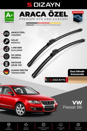 Drs Tuning Passat B6 Ön Cam Silecek Seti 2005-2010 Premium Araca Özel 60-48 Cm  A+ Kalite