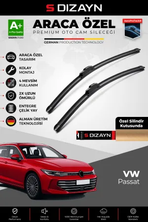 Drs Tuning Passat B9 Ön Cam Silecek Seti 2024 Üzeri Premium Araca Özel 65-45 Cm  A+ Kalite