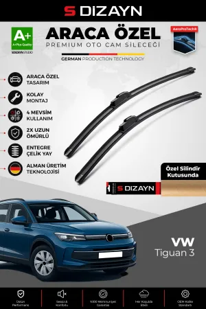 Drs Tuning Tiguan 3 Ön Cam Silecek Seti 2024 Üzeri Premium Araca Özel 65-53 Cm  A+ Kalite