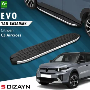 Citroen C3 Aircross 2024-Günümüz (CC24) uyumlu 2 Evo Krom Yan Basamak 183 Cm 2024 Üzeri A+ Kalite modelleri Oto Aksesuar Shop'de. Kaliteli malzeme, hızlı kargo