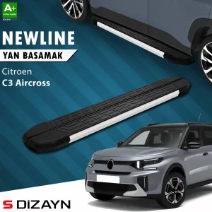 Citroen C3 Aircross 2024-Günümüz (CC24) uyumlu 2 NewLine Aluminyum Yan Basamak 183 Cm 2024 Üzeri A+ Kalite modelleri Oto Aksesuar Shop'de. Kaliteli malzeme,