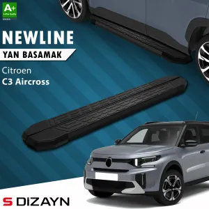 Citroen C3 Aircross 2024-Günümüz (CC24) uyumlu 2 NewLine Siyah Yan Basamak 183 Cm 2024 Üzeri A+ Kalite modelleri Oto Aksesuar Shop'de. Kaliteli malzeme, hızlı