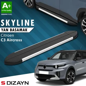 Citroen C3 Aircross 2024-Günümüz (CC24) uyumlu 2 Skyline Aluminyum Yan Basamak 183 Cm 2024 Üzeri A+ Kalite modelleri Oto Aksesuar Shop'de. Kaliteli malzeme,