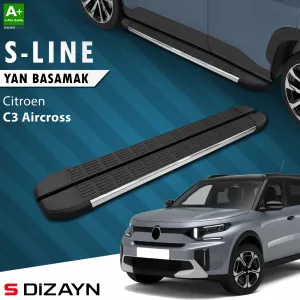 Citroen C3 Aircross 2024-Günümüz (CC24) uyumlu 2 S-Line Krom Yan Basamak 183 Cm 2024 Üzeri A+ Kalite modelleri Oto Aksesuar Shop'de. Kaliteli malzeme, hızlı