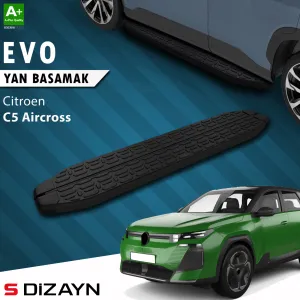 S-Dizayn Citroen C5 Aircross 2 Hybrid Benzinli Evo Siyah Yan Basamak 193 Cm 2025 Üzeri A+ Kalite
