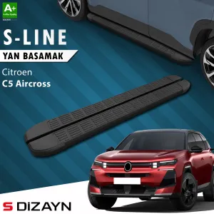 Citroen C5 Aircross 2017-Günümüz (C84) uyumlu E- Elektrikli S-Line Siyah Yan Basamak 193 Cm 2024 Üzeri A+ Kalite modelleri Oto Aksesuar Shop'de. Kaliteli