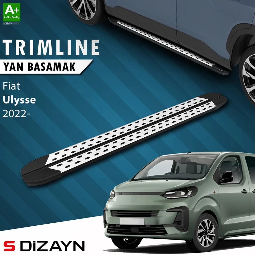 S-Dizayn Fiat Ulysse Uzun Şase TrimLine Gri Yan Basamak 248 Cm 2022 Üzeri