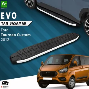Ford uyumlu Tourneo Custom Uzun Şase Evo Aluminyum Yan Basamak 243 Cm 2012-2023 modelleri Oto Aksesuar Shop'de. Kaliteli malzeme, hızlı kargo ve güvenli