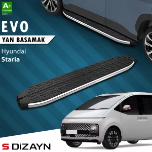 Hyundai uyumlu Staria Evo Krom Yan Basamak 233 Cm 2021 Üzeri A+ Kalite modelleri Oto Aksesuar Shop'de. Kaliteli malzeme, hızlı kargo ve güvenli alışverişle