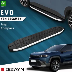 S-Dizayn Jeep Compass 3 Evo Aluminyum Yan Basamak 193 Cm 2025 Üzeri A+ Kalite