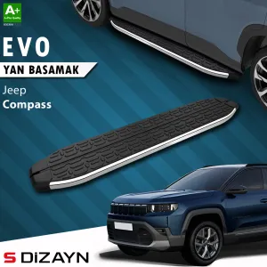 S-Dizayn Jeep Compass 3 Evo Krom Yan Basamak 193 Cm 2025 Üzeri A+ Kalite