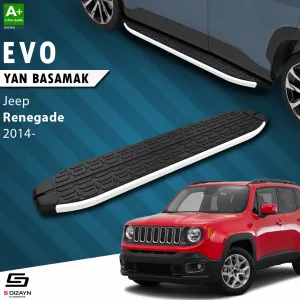 Jeep Renegade 2014-Günümüz (BU) uyumlu Evo Aluminyum Yan Basamak 173 Cm 2014 Üzeri modelleri Oto Aksesuar Shop'de. Kaliteli malzeme, hızlı kargo ve güvenli