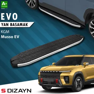 Kgm Ssangyong Musso Ev 2025 Üzeri S-Dizayn Evo Krom Yan Basamak 213 Cm A+ Kalite