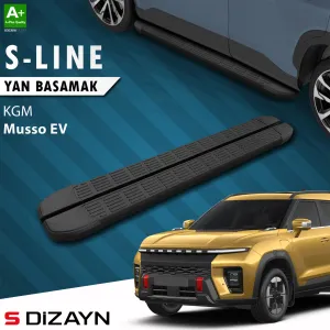 Kgm Ssangyong Musso Ev 2025 Üzeri S-Dizayn S-Line Siyah Yan Basamak 213 Cm A+ Kalite
