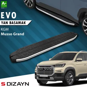 Kgm Ssangyong Musso Grand 2026 Üzeri S-Dizayn Evo Krom Yan Basamak 213 Cm A+ Kalite