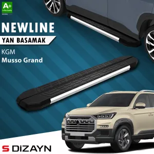 Kgm Ssangyong Musso Grand 2026 Üzeri S-Dizayn Newline Krom Yan Basamak 213 Cm A+ Kalite