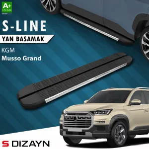 Kgm Ssangyong Musso Grand 2026 Üzeri S-Dizayn S-Line Krom Yan Basamak 213 Cm A+ Kalite