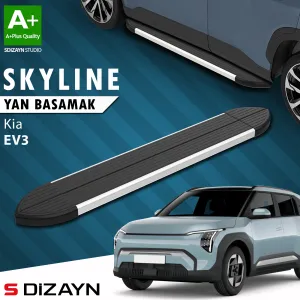 S-Dizayn Kia Ev3 Skyline Aluminyum Yan Basamak 183 Cm 2025 Üzeri A+ Kalite