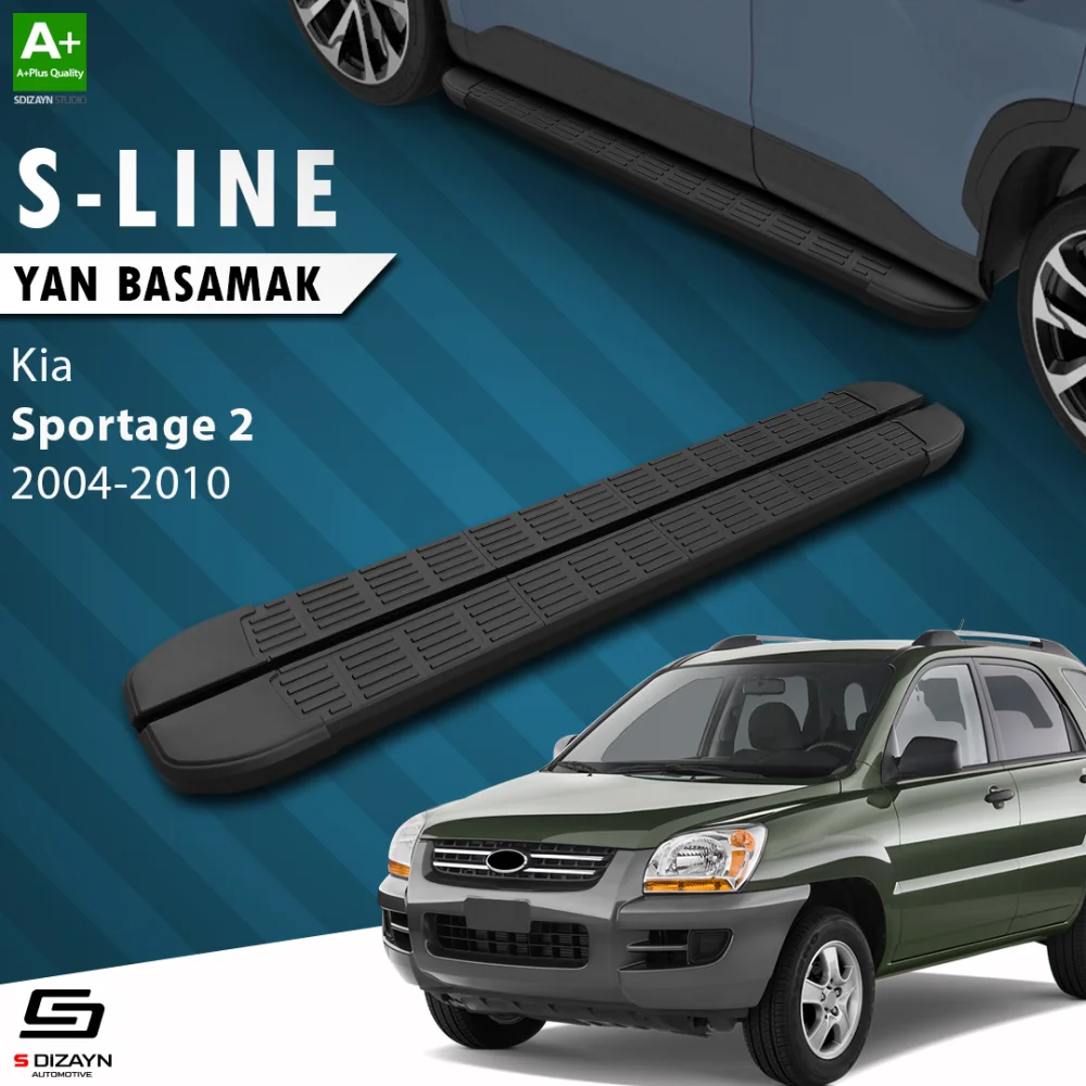 Kia Sportage 2 S-Line Siyah Yan Basamak 173 Cm 2004-2010