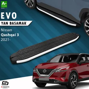 Nissan Qashqai 2021-Günümüz (J12) uyumlu 3 Evo Aluminyum Yan Basamak 173 Cm 2021 Üzeri modelleri Oto Aksesuar Shop'de. Kaliteli malzeme, hızlı kargo ve güvenli
