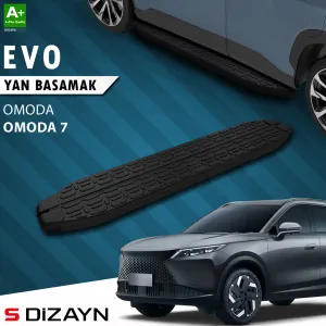 S-Dizayn Omoda Omoda7 Evo Siyah Yan Basamak 183 Cm 2025 Üzeri A+ Kalite