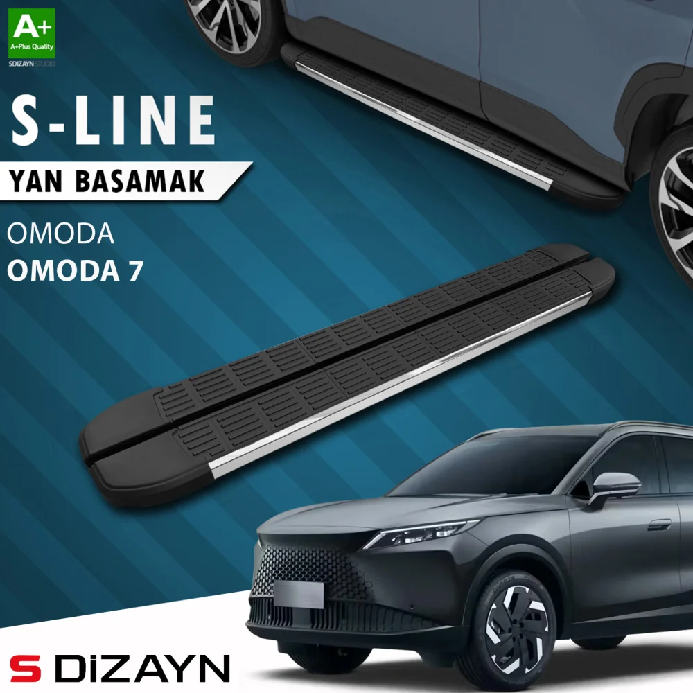 S-Dizayn Omoda Omoda7 S-Line Krom Yan Basamak 183 Cm 2025 Üzeri A+ Kalite